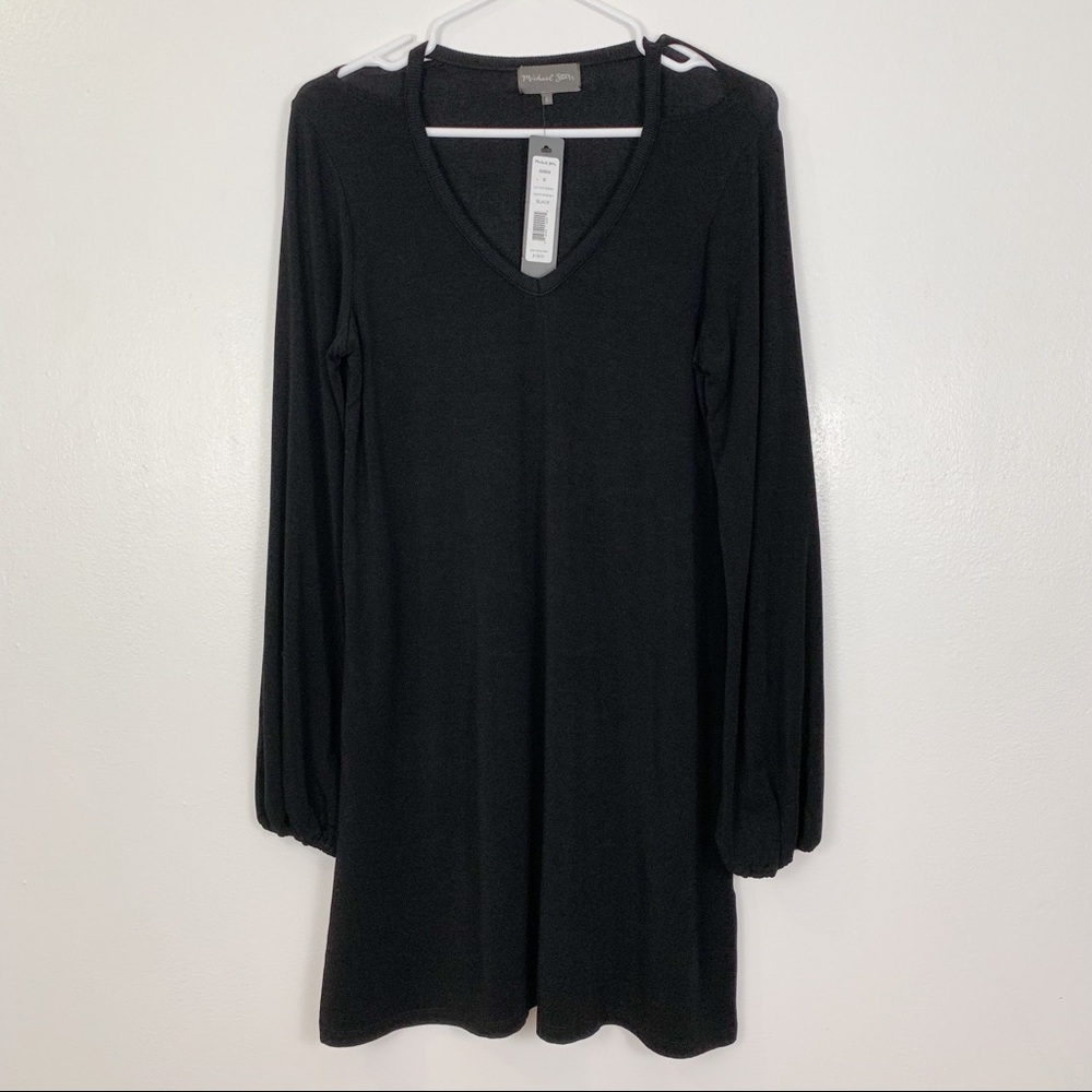 Michael Stars Long Sleeve cutout Vneck Dress size small